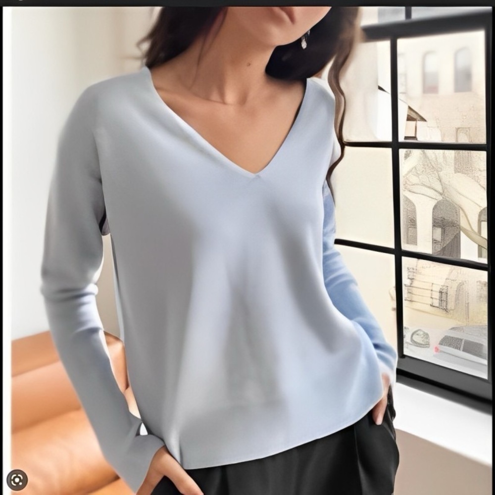 Aritzia Wilfred Cyprie V-Neck Sweater